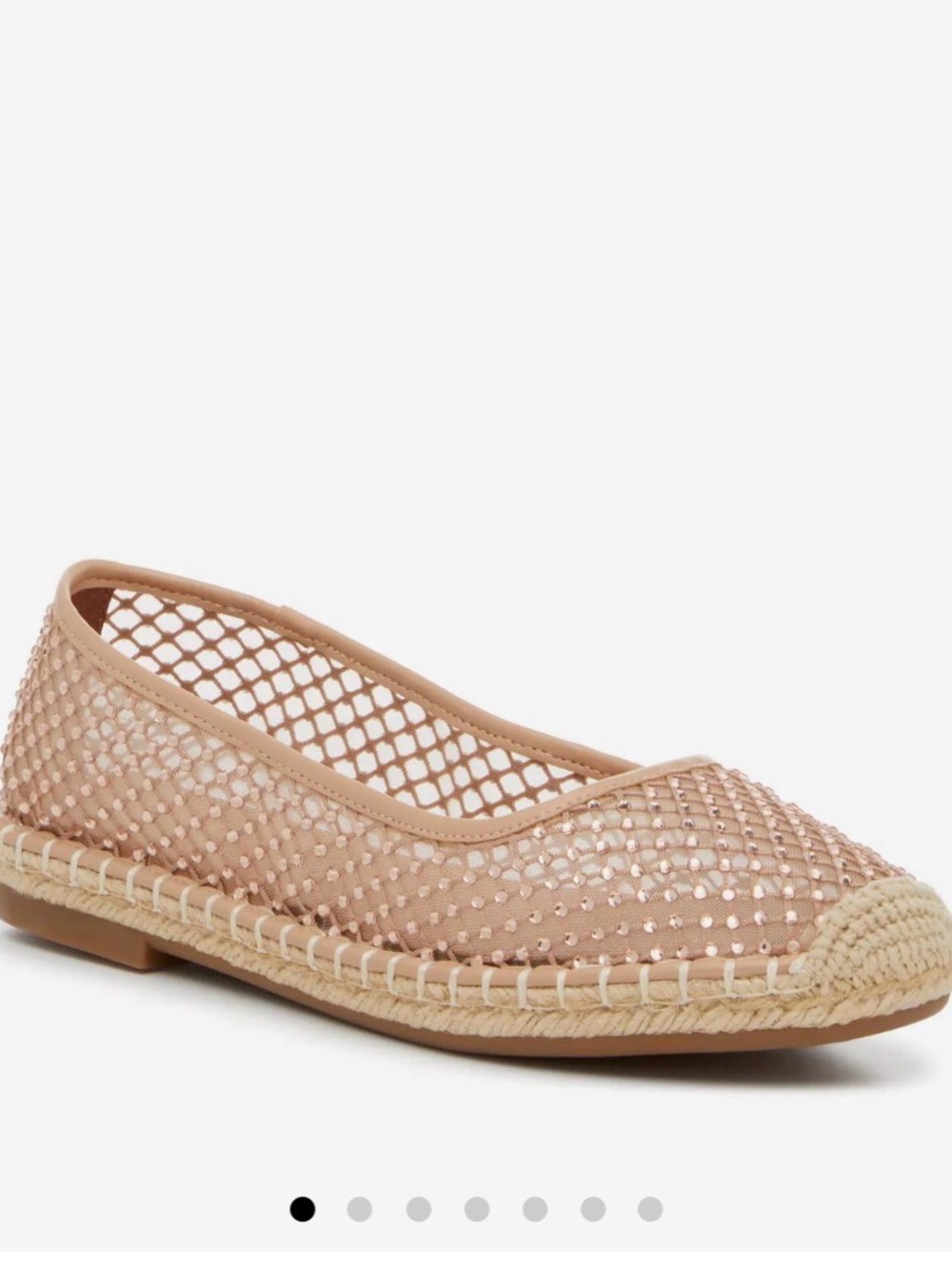 Charles By Charles David Nude Mesh Espadrille Flat